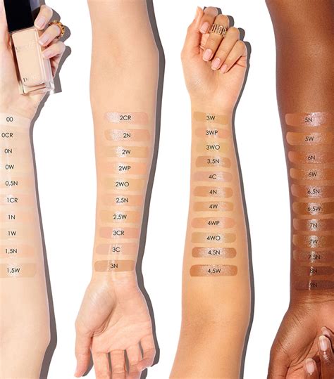 dior forever skin glow reviews|dior forever foundation color chart.